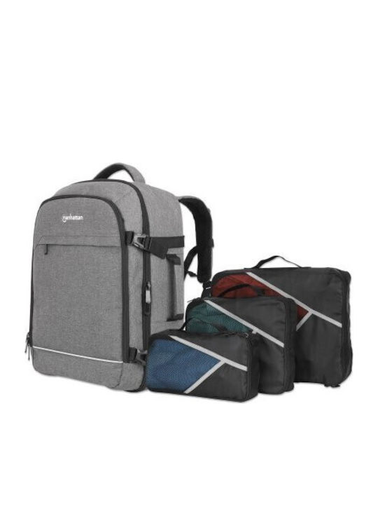 Manhattan Rome Τσάντα Πλάτης για Laptop 17.3" σε Γκρι χρώμα