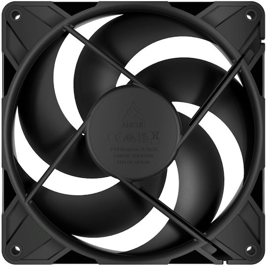 Arctic P14 Pro Reverse Blade Case Fan 140mm (2650rpm / 98cfm) Without LED Lighting and 4-Pin Molex / 4-Pin PWM Connection