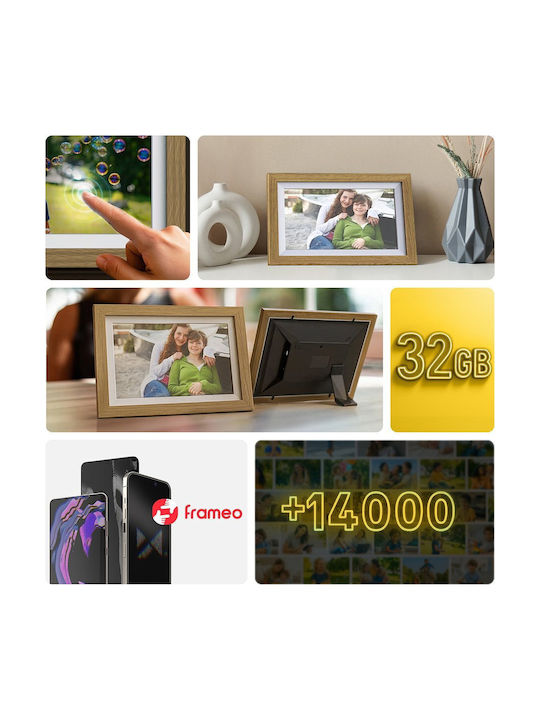 Wozinsky Digital Photo Frame 10.1" Resolution 1280x800 Brown WRC-32