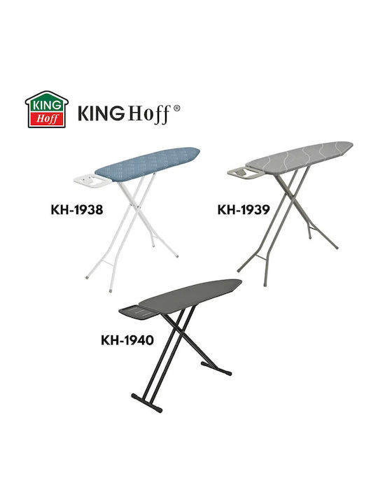 KING Hoff Σιδερώστρα για Σίδερο Ατμού Σπαστή 114x35.5cm