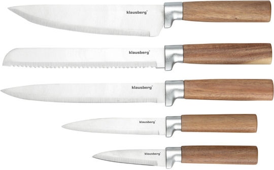 Klausberg Knife Set with Block from Stainless Steel 6pcs