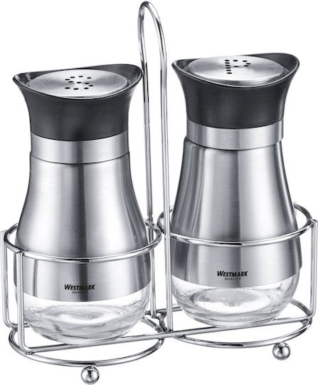 Westmark Lissabon Set De Sare Și Piper 2 Bucăți Sticlă Cu Înveliș Din Oțel Inoxidabil 137 X 75 X 165 Mm 63332260