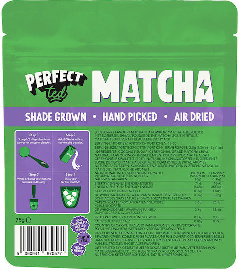 Perfect Ted Matcha Τσάι 75 Φακελάκια 75gr