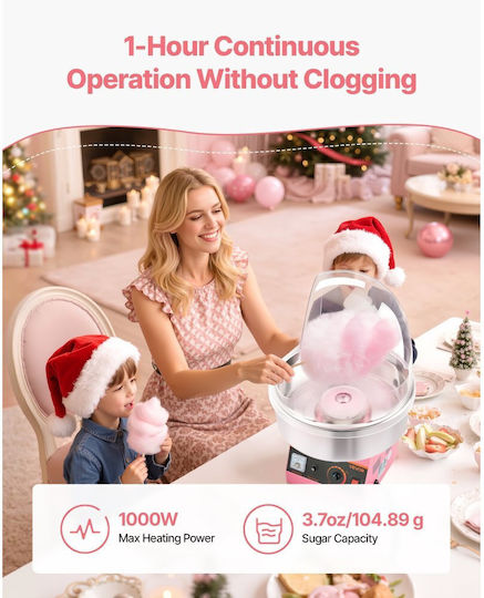 Vevor Candy Floss Maker 33.8cm Pink