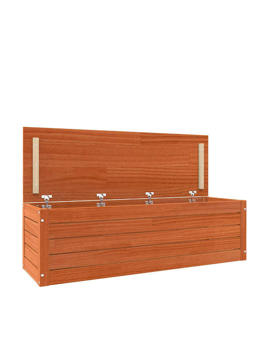 vidaXL Wooden Decorative Trunk Brown 109x36.5x33cm