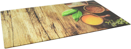Ankor Rectangular Glass Chopping Board Brown 52x30cm