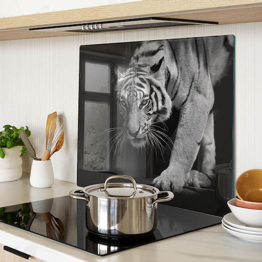 Schneidebrett Aus Sicherheitsglas Tiger 60x52 Cm