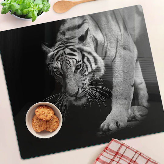 Schneidebrett Aus Sicherheitsglas Tiger 60x52 Cm