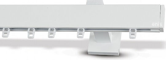 Enis by Domus Stopfen Einweg Vorhangschiene Checkmate White 200εκ.
