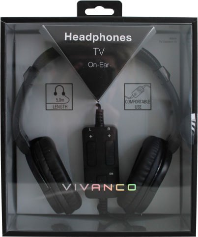 Vivanco Cu fir Over Ear Căști Negre