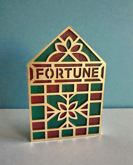 Tabletop Lucky Charm Home Red made of Wood 12x18cm 1pcs