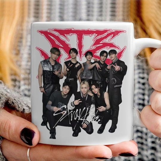 Koupakoupa Stray Kids K-pop Band Mug Ceramic Brown 330ml