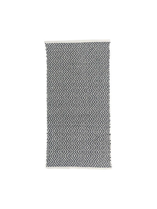 Melinen Polly Covor Rectangular Bumbac Negru