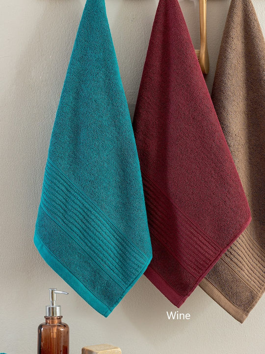 Palamaiki Bath Towel Roke 70x140cm Wine Weight 600gr/m²