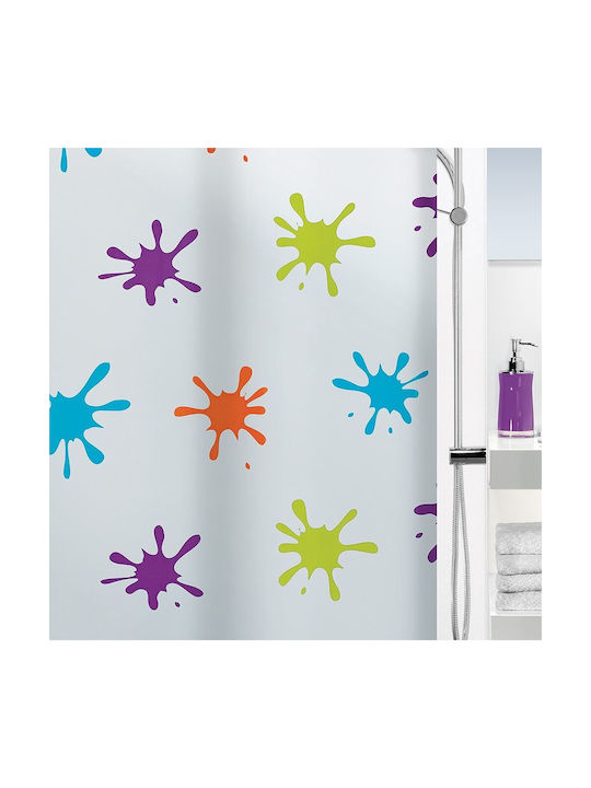 Spirella Splash Shower Curtain 180x200cm Multicolour