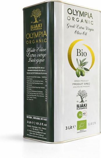 Olympia Εξαιρετικό Παρθένο Ελαιόλαδο Βιολογικό με Άρωμα Φρουτώδες 3lt