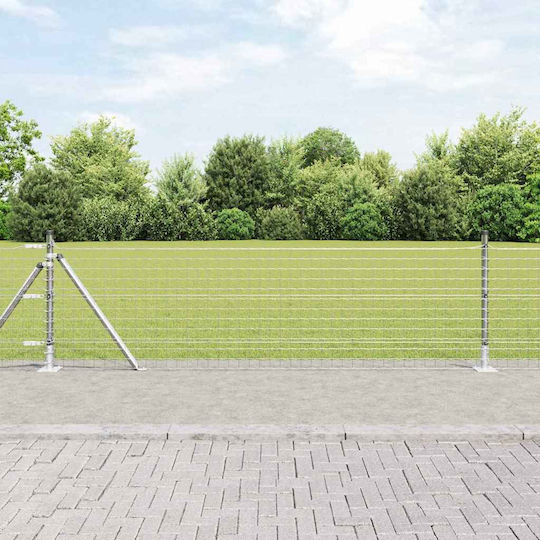 vidaXL Draht für Gartenzaun aus Stahl 3.2x3.2x70cm 26Stück Silver