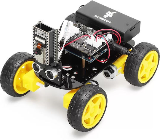 Tscinbuny Ferngesteuertes Roboter 4WD Schwarz mit Kamera