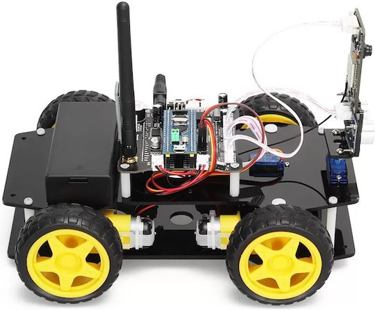 Tscinbuny Ferngesteuertes Roboter 4WD Schwarz mit Kamera