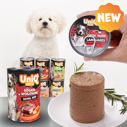 Uniq Wet Food Dogs with Calf 375gr