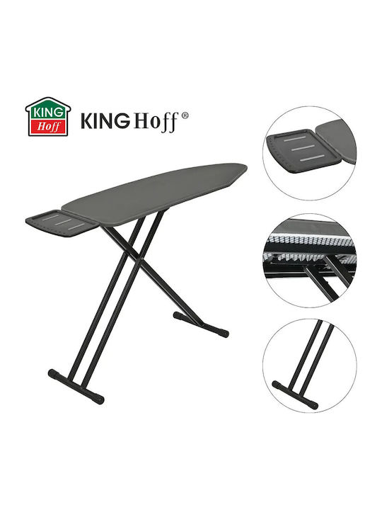 KING Hoff Ironing Board For Steam Iron Foldable 122x38cm