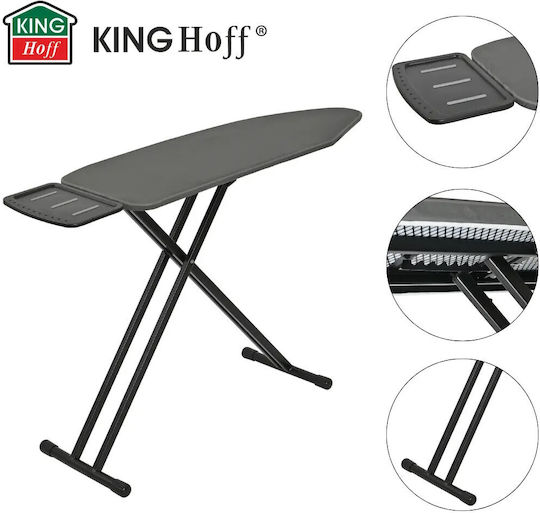 KING Hoff Σιδερώστρα για Σίδερο Ατμού Σπαστή 122x38cm