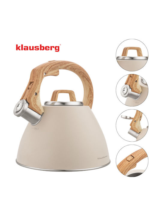 Klausberg Βραστήρας Ανοξείδωτος Μπεζ 2500ml