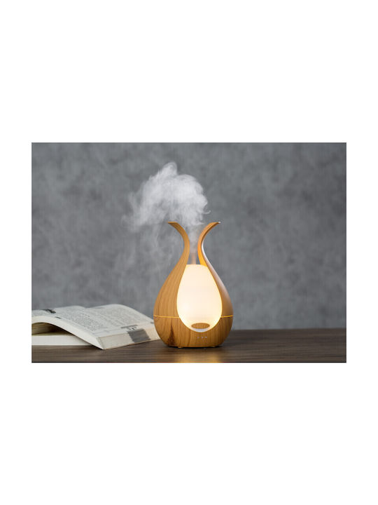 Sixu Lumini LED Dispozitiv de aromaterapie Ultrasonic cu temporizator Maro 200ml