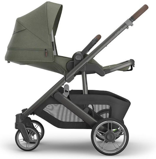 UPPAbaby Cruz V3 Adjustable Triplet Stroller Suitable for Newborn Meadow Green
