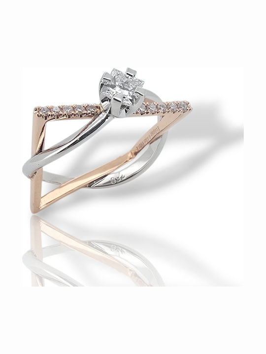 Mentzos Single Stone with Diamond