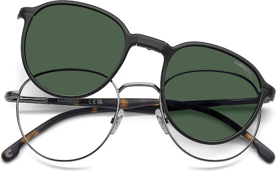 Carrera Metal Eyeglass Frame with Clip On Brown Tortoise 368/C CAG