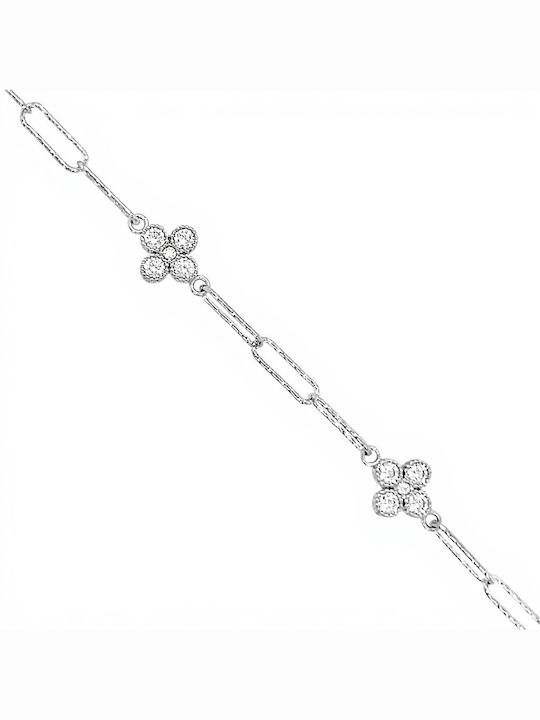 Xryseio Women's Bracelet made of Silver with Zircon