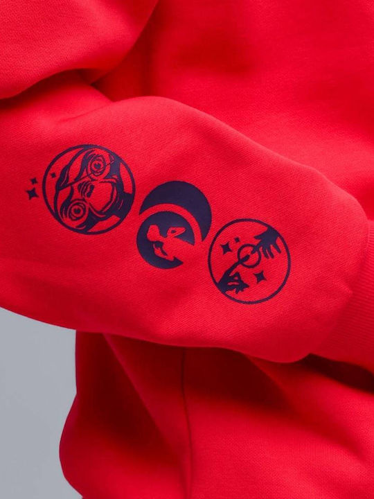 X X Sweatshirt mit Kapuze Red