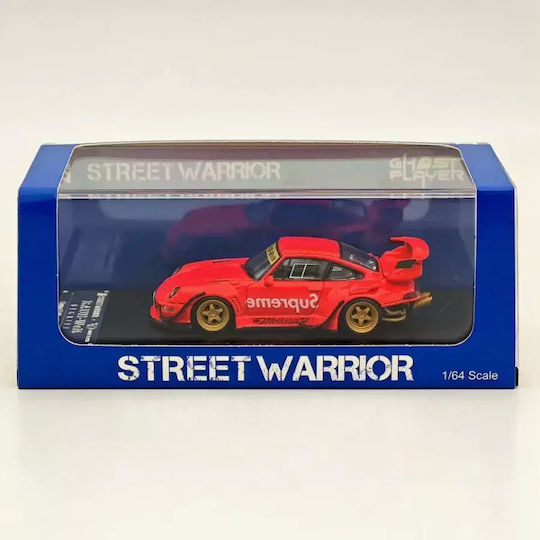 Statische Modelle Auto Porsche RWB 993 Supreme Low Tail Rot Maßstab 1:64