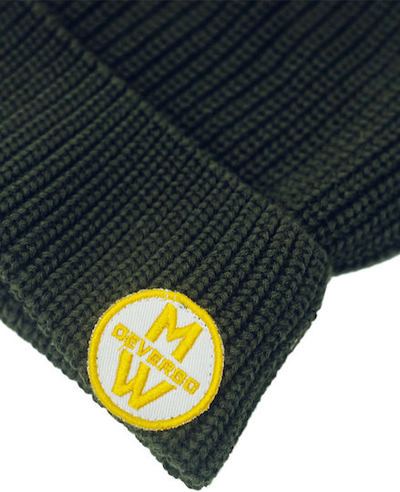 Beanie Unisex Σκούφος Πλεκτός σε Χακί χρώμα