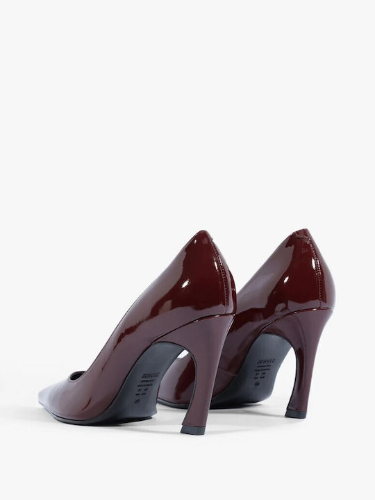 Pumps mit hohem Absatz Burgundisch