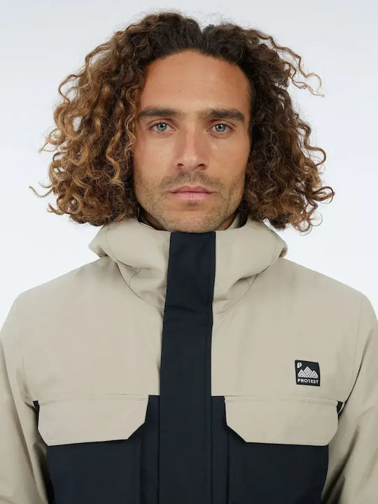 Protest Snowjacket 65752008-567 Ανδρικό Μπουφάν για Σκι & Snowboard Μπεζ