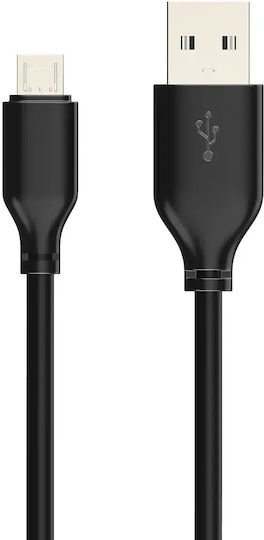 Cabletime Regulär USB 2.0 auf Micro-USB-Kabel Schwarz 0.25m (CT-C165-05G) 1Stück