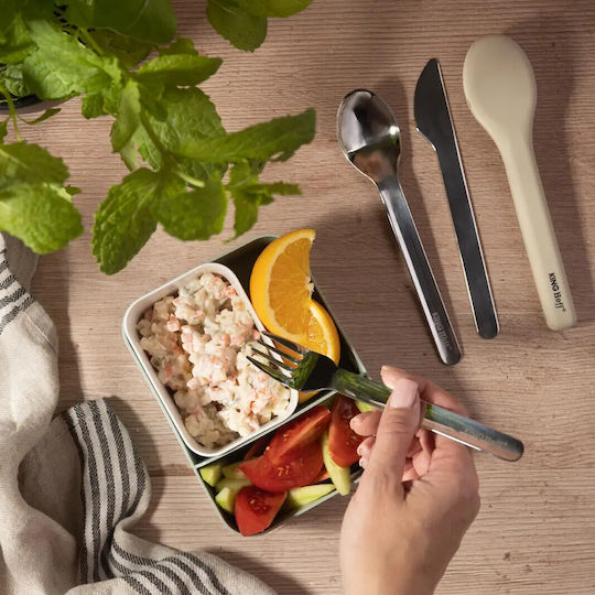 Set 3 Cutlery Kinghoff Kh 1954 Silicone Storage Case Stainless Steel Silver