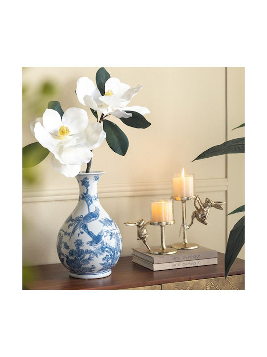 Artekko Decorative Vase Melania White 22x22x36cm