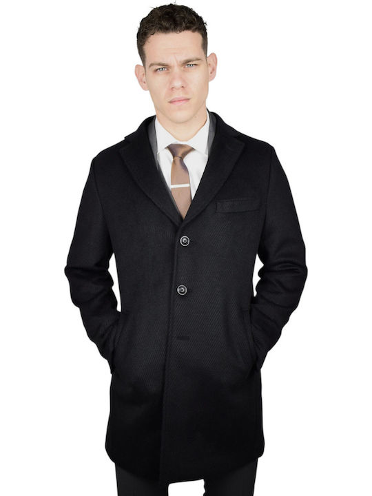Herren Mantel Black