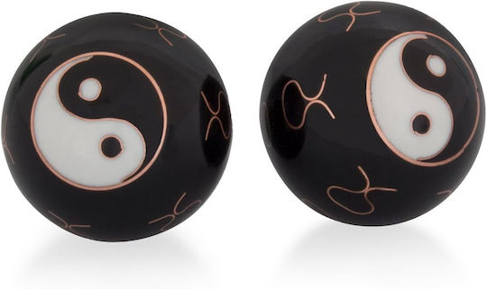 Mingi Terapeutice de Meditație 2 Bucăți Oțel Zen Meditation Hand Balls Yin Yang