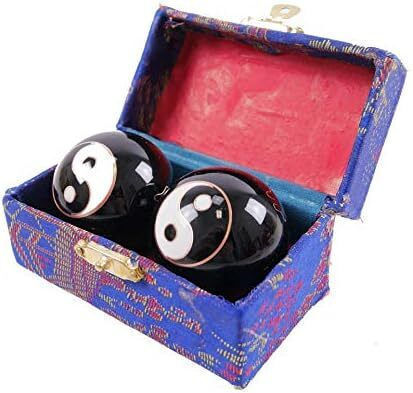 Mingi Terapeutice de Meditație 2 Bucăți Oțel Zen Meditation Hand Balls Yin Yang