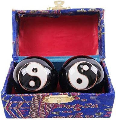 Mingi Terapeutice de Meditație 2 Bucăți Oțel Zen Meditation Hand Balls Yin Yang