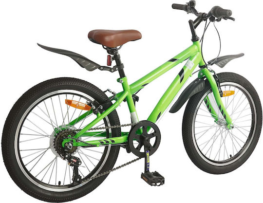 vidaXL 24" Bicicletă pentru copii BMX Verde