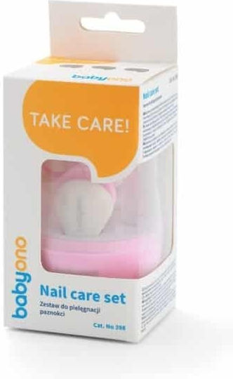 Babyono Baby Nail Care Set Pink 3 Pieces