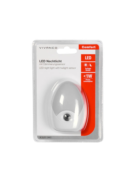 Vivanco Nursery Night Light LED Power White Cold with Sensor