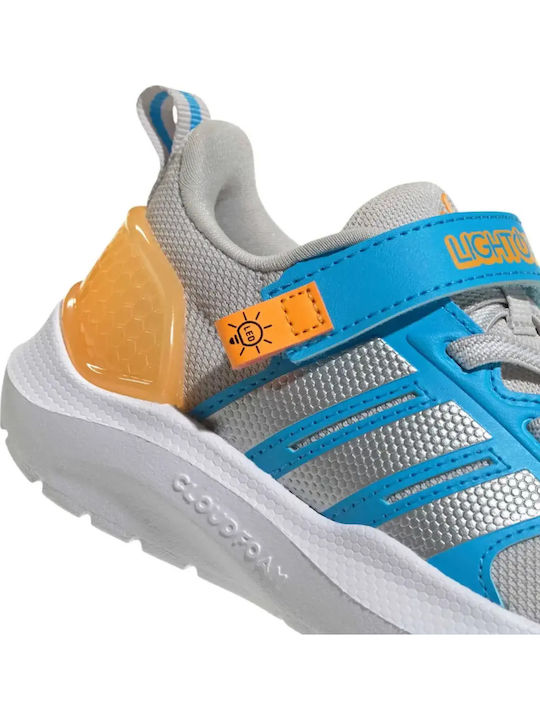 Kids Sports Running Shoes with Hoop & Loop Closure Light Blue