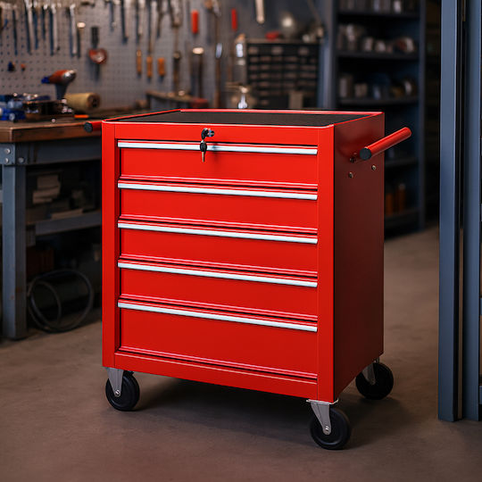 Stakmann Rollbar Metallisch Werkzeugkiste