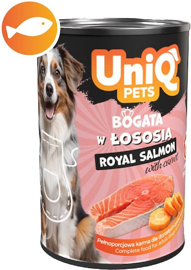 Uniq Υγρή Τροφή Σκύλων με Σολομό 375gr